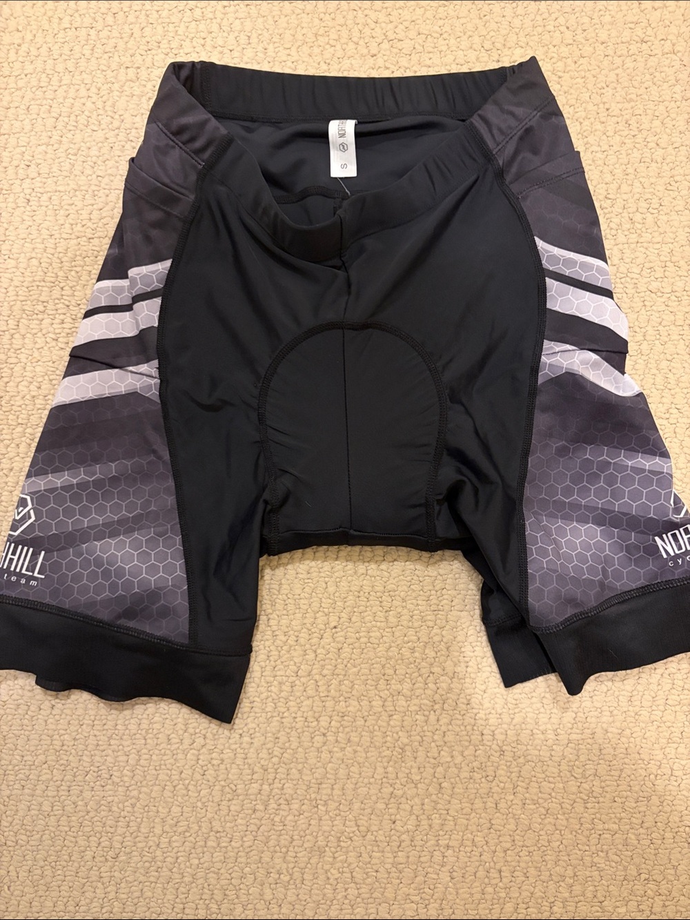 Men’s Black Padded Bike Shorts